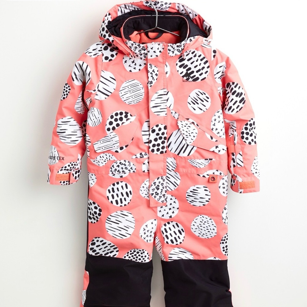 Burton Kids Snowsuit - Pink and Black one piece ski wear